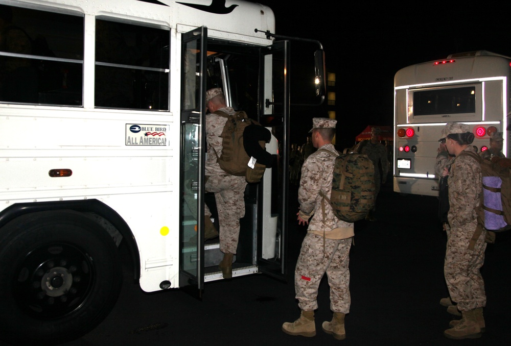 1st MLG (Forward) Marines head to Afghanistan