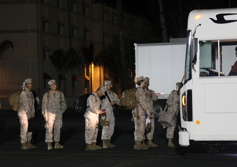 1st MLG (Forward) Marines head to Afghanistan