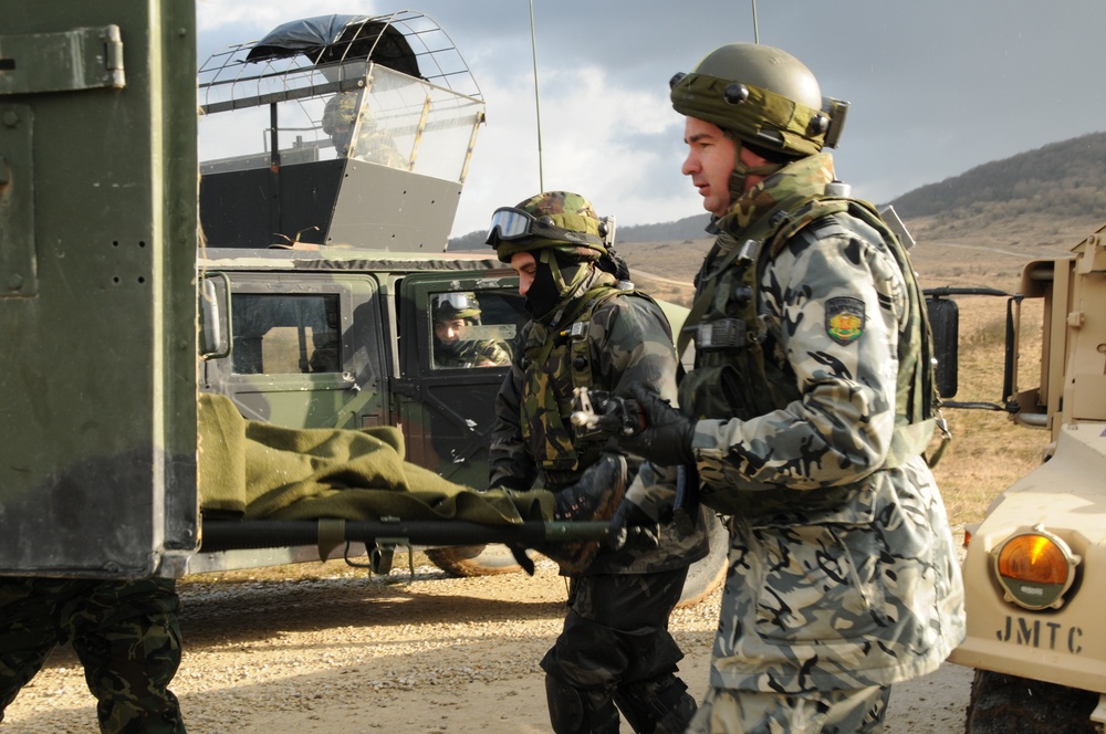 Rotation 12-03B, Bulgarian and Romanian army