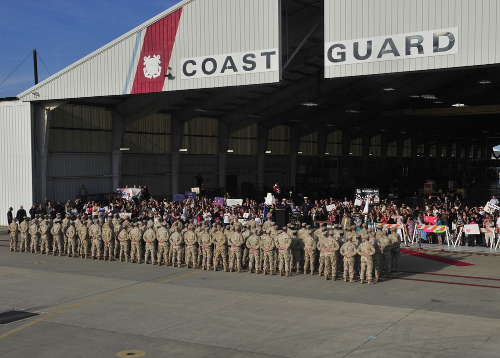 Clearwater based Coast Guard Reserve unit returns from six-month deployment