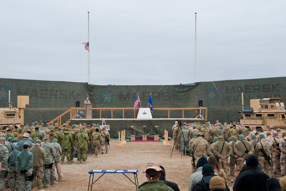 Service members pay last respects to fallen airmen