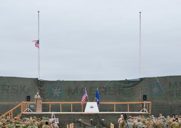 Service members pay last respects to fallen airmen