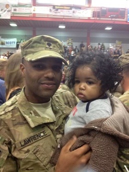 Returning Duke soldier re-connects with new son