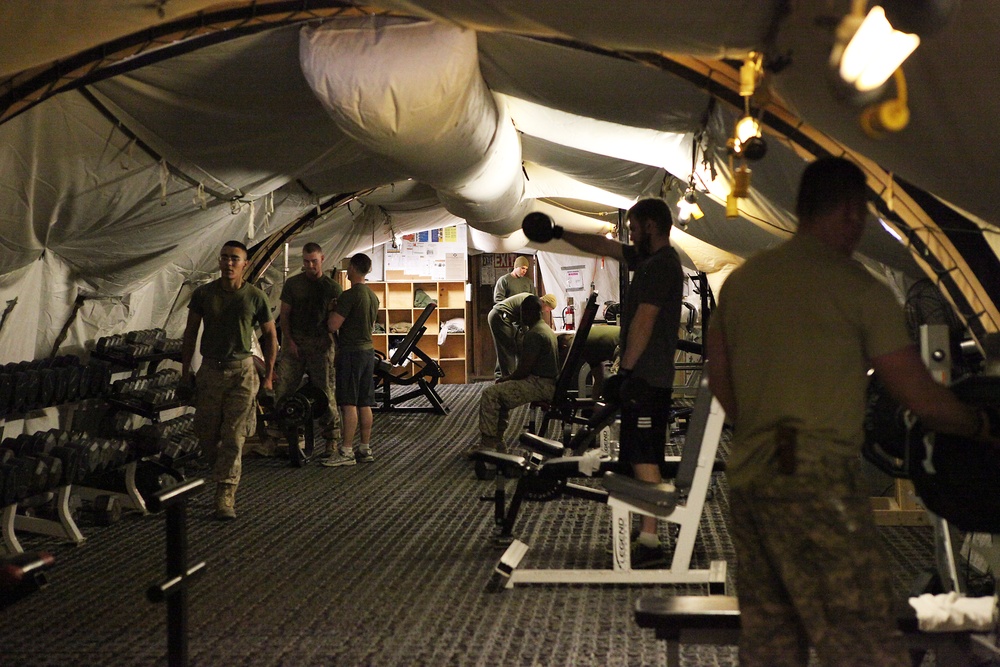 New gym to keep Marines fit at FOB Delaram II