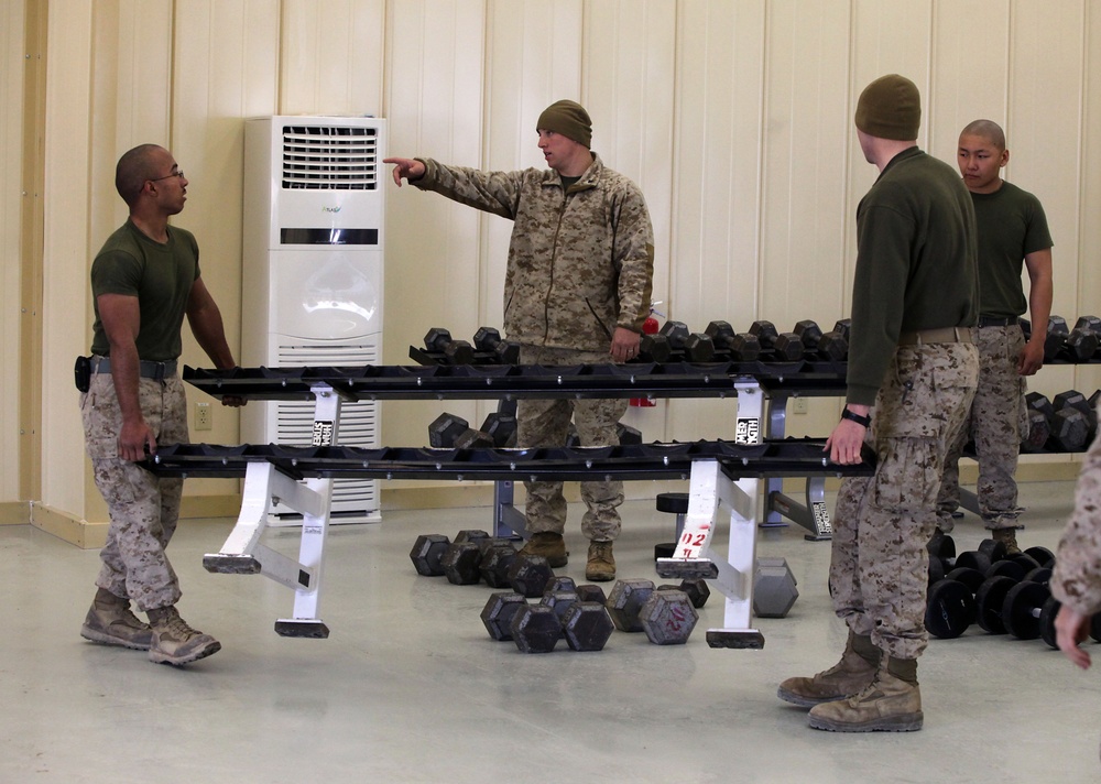 New gym to keep Marines fit at FOB Delaram II