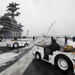 Snow on USS Nimitz
