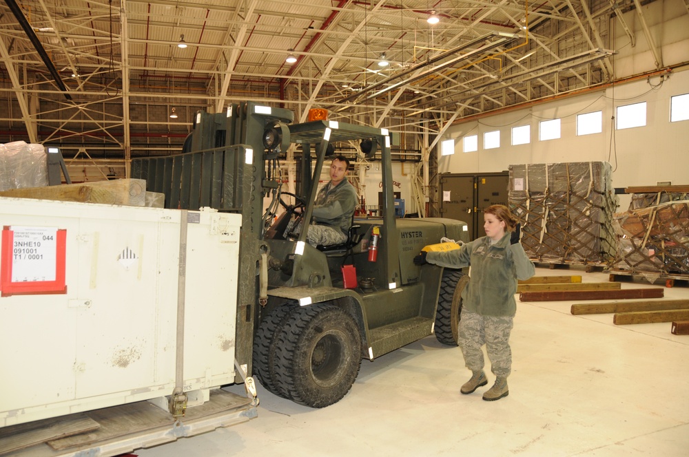 Airmen and cargo on the move