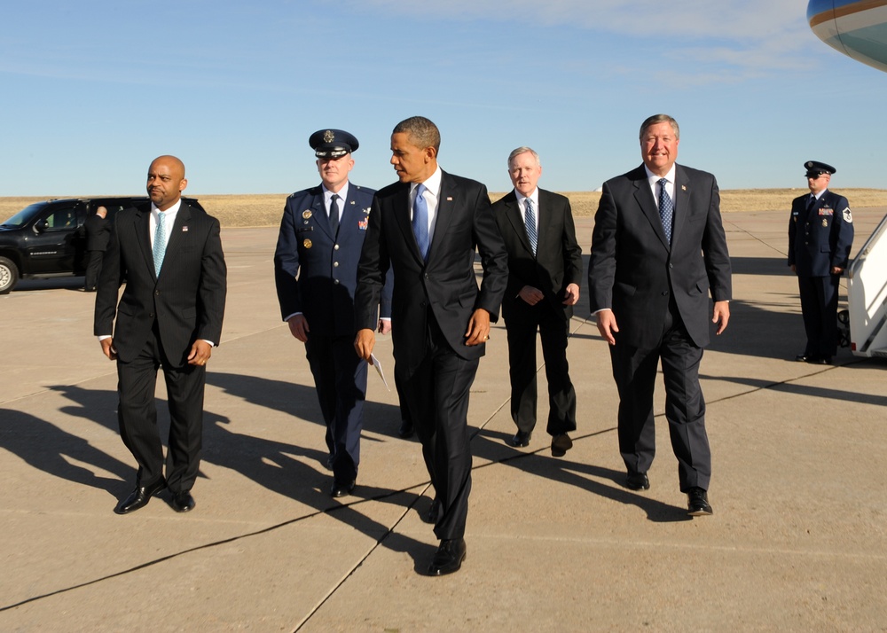 President Barack Obama visits Buckley Air Force Base