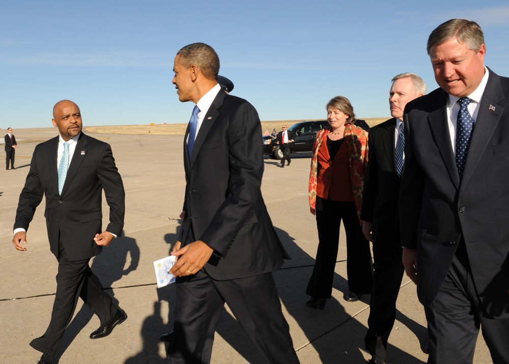 President Barack Obama Visits Buckley Air Force Base
