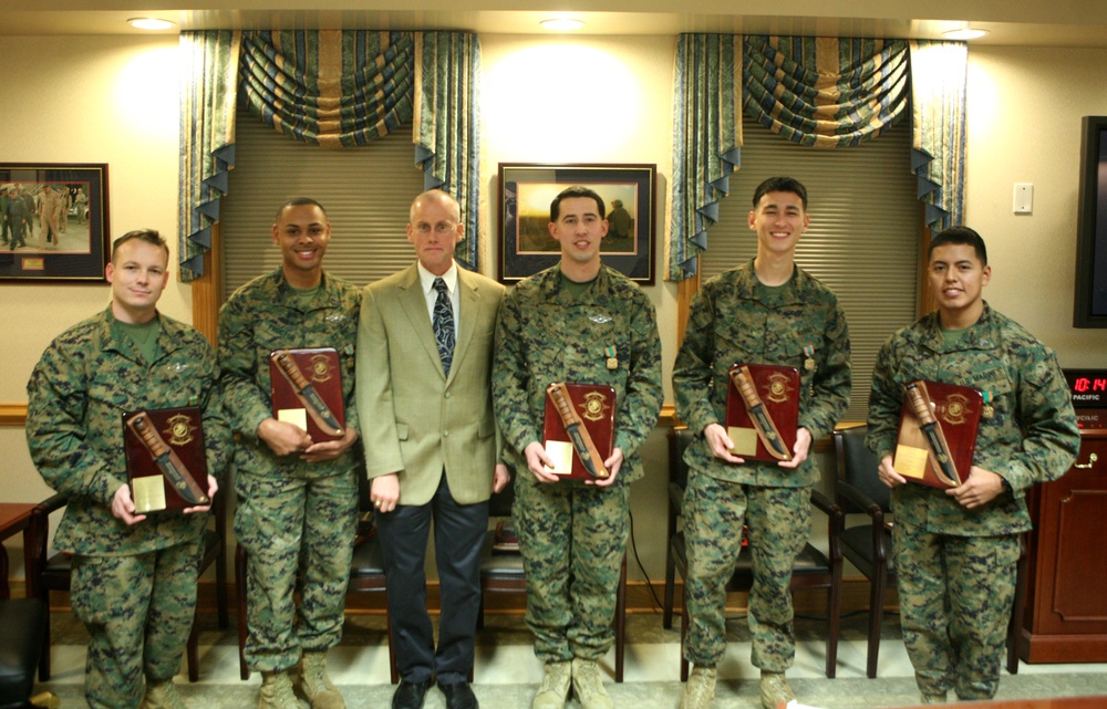 Marines, sailors receive recognition after yearlong efforts