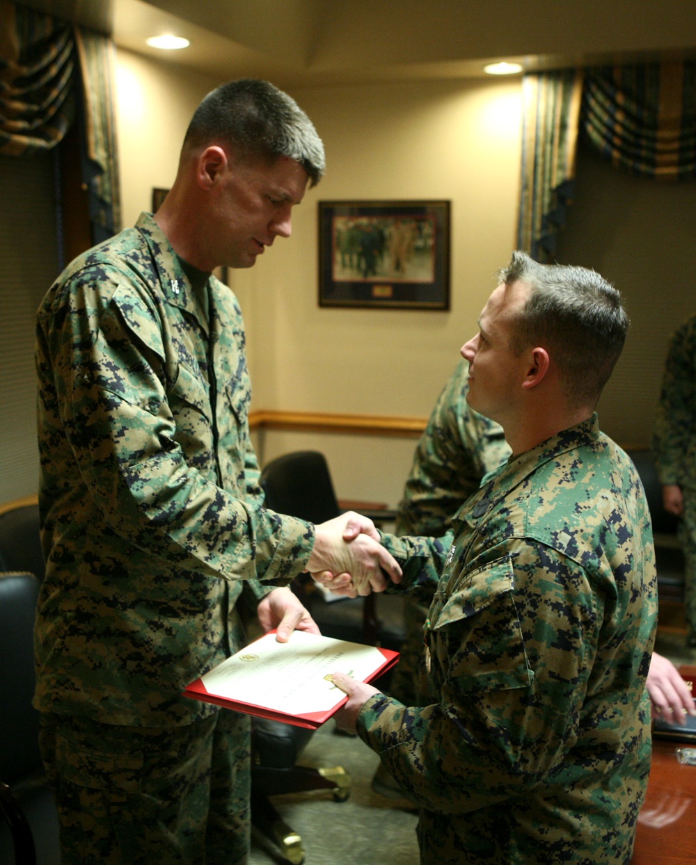 Marines, sailors receive recognition after yearlong efforts