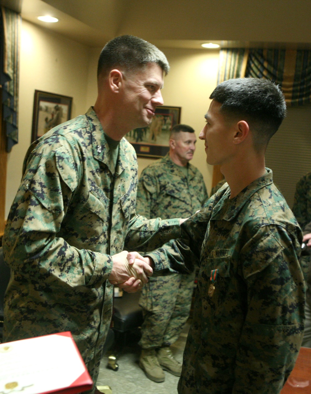 Marines, sailors receive recognition after year-long efforts