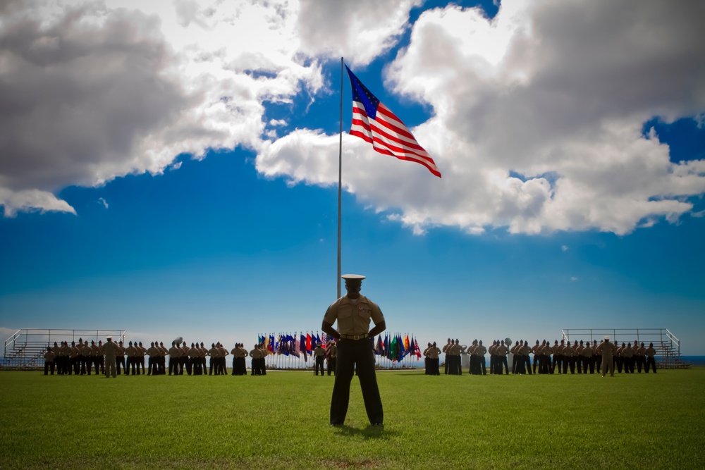 MARFORPAC Command Master Chief change of office ceremony