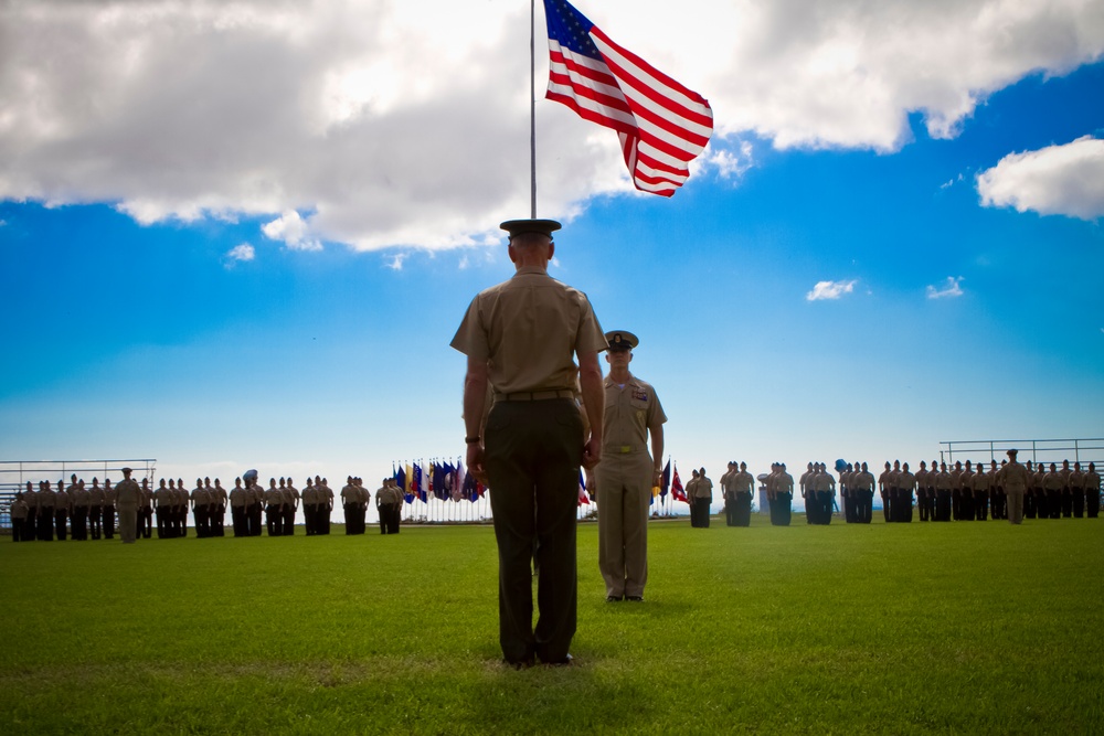 MARFORPAC Command Master Chief change of office ceremony