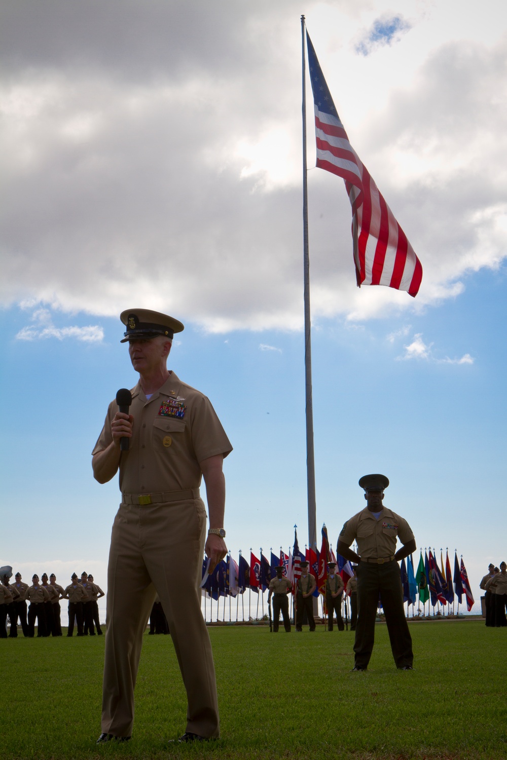 MARFORPAC Command Master Chief change of office ceremony