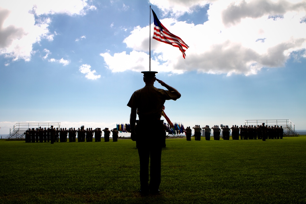 MARFORPAC Command Master Chief change of office ceremony