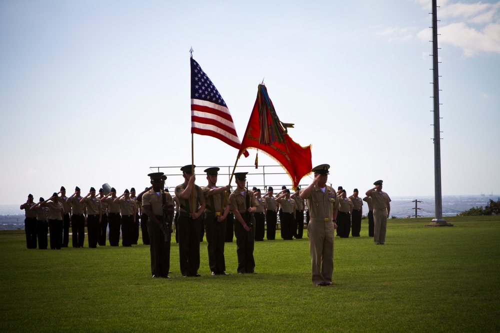 MARFORPAC Command Master Chief change of office ceremony