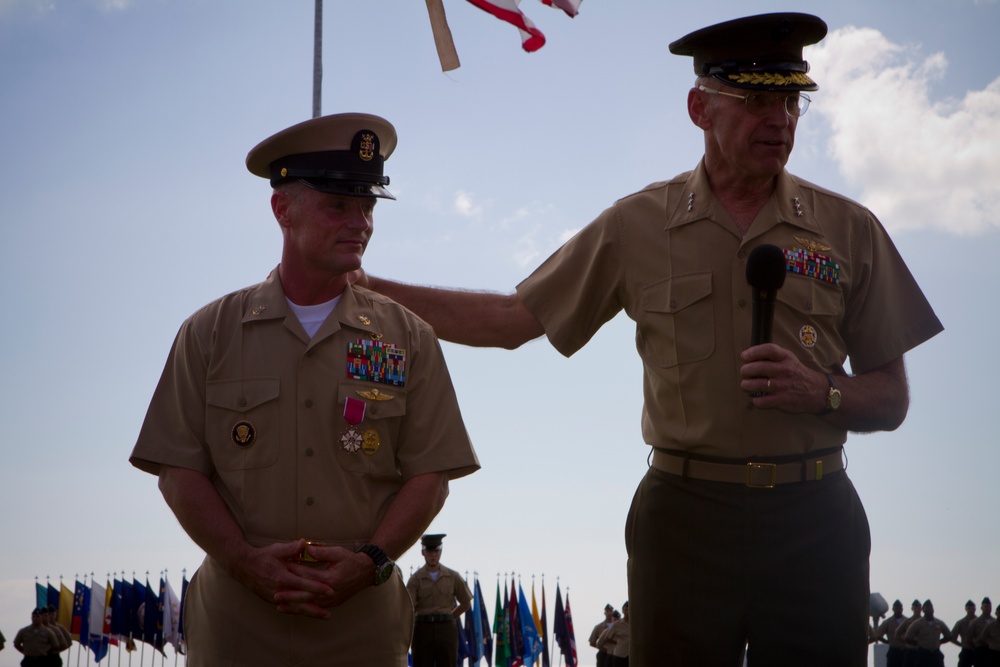 MARFORPAC Command Master Chief change of office ceremony