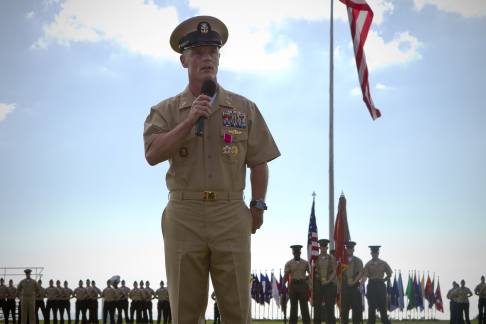 MARFORPAC Command Master Chief change of office ceremony