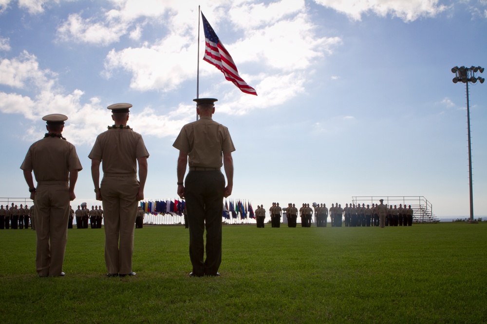 MARFORPAC Command Master Chief change of office ceremony