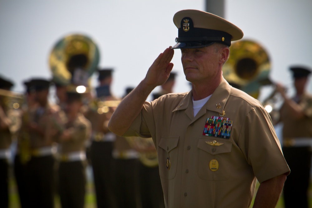 MARFORPAC Command Master Chief change of office ceremony