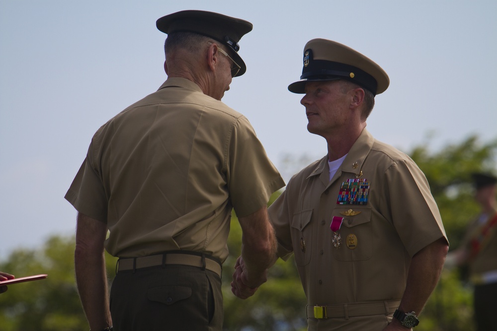 MARFORPAC Command Master Chief change of office ceremony