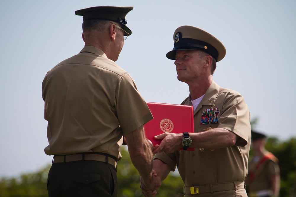 MARFORPAC Command Master Chief change of office ceremony