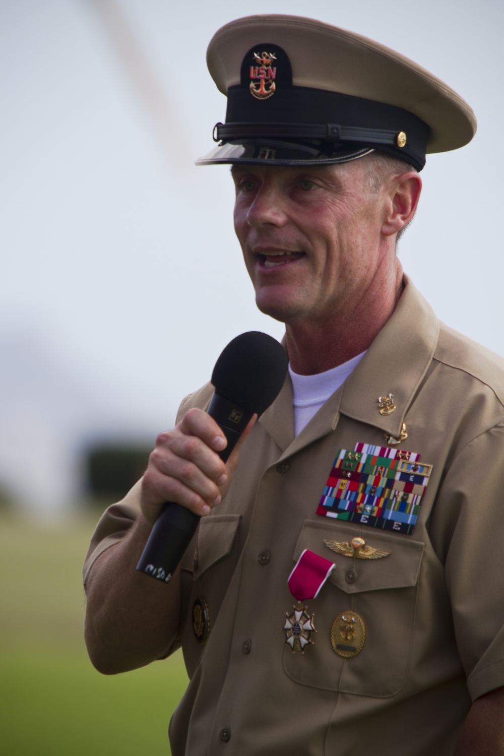 MARFORPAC Command Master Chief change of office ceremony