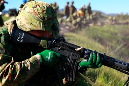 Japanese soldiers ‘make ready’ at live-fire training