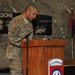 82nd Airborne chaplain assistant speaks at NCO Induction ceremony