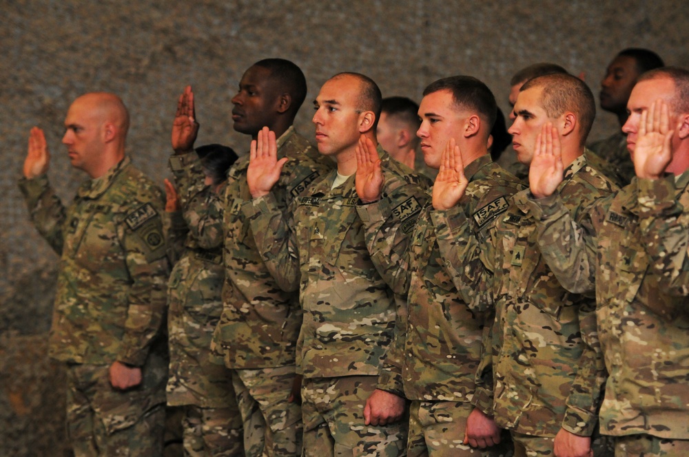 82nd Airborne Division soldiers participate in NCO Induction ceremony