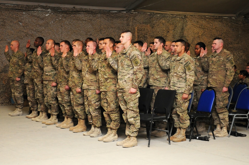 82nd Airborne Division soldiers participate in NCO Induction ceremony