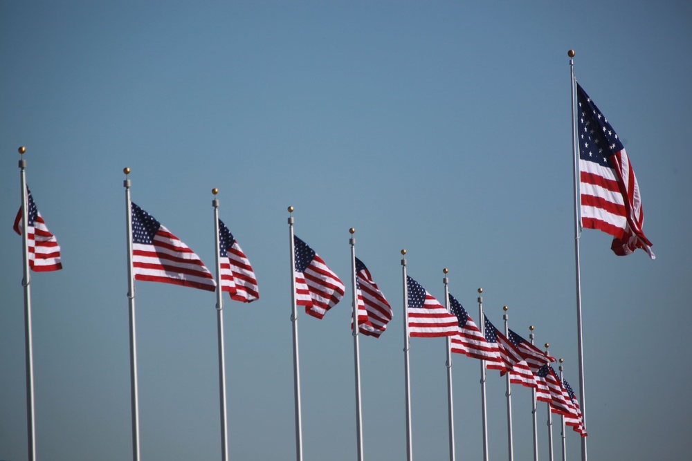 Avenue of Flags dedication