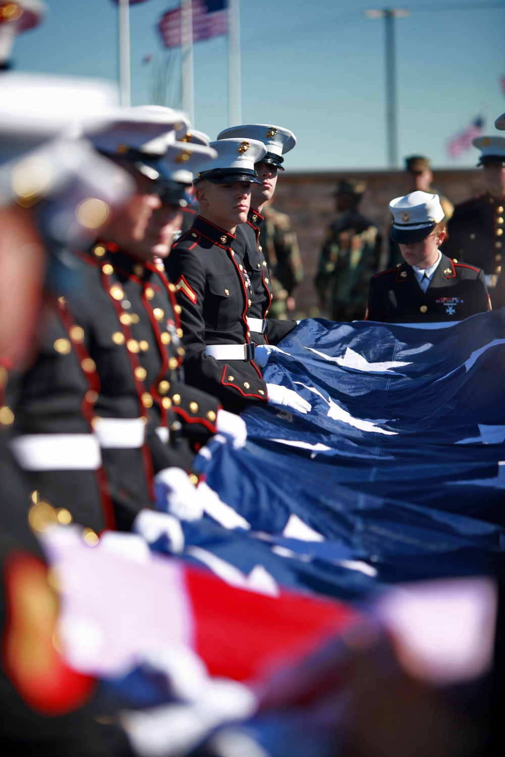 Avenue of Flags dedication