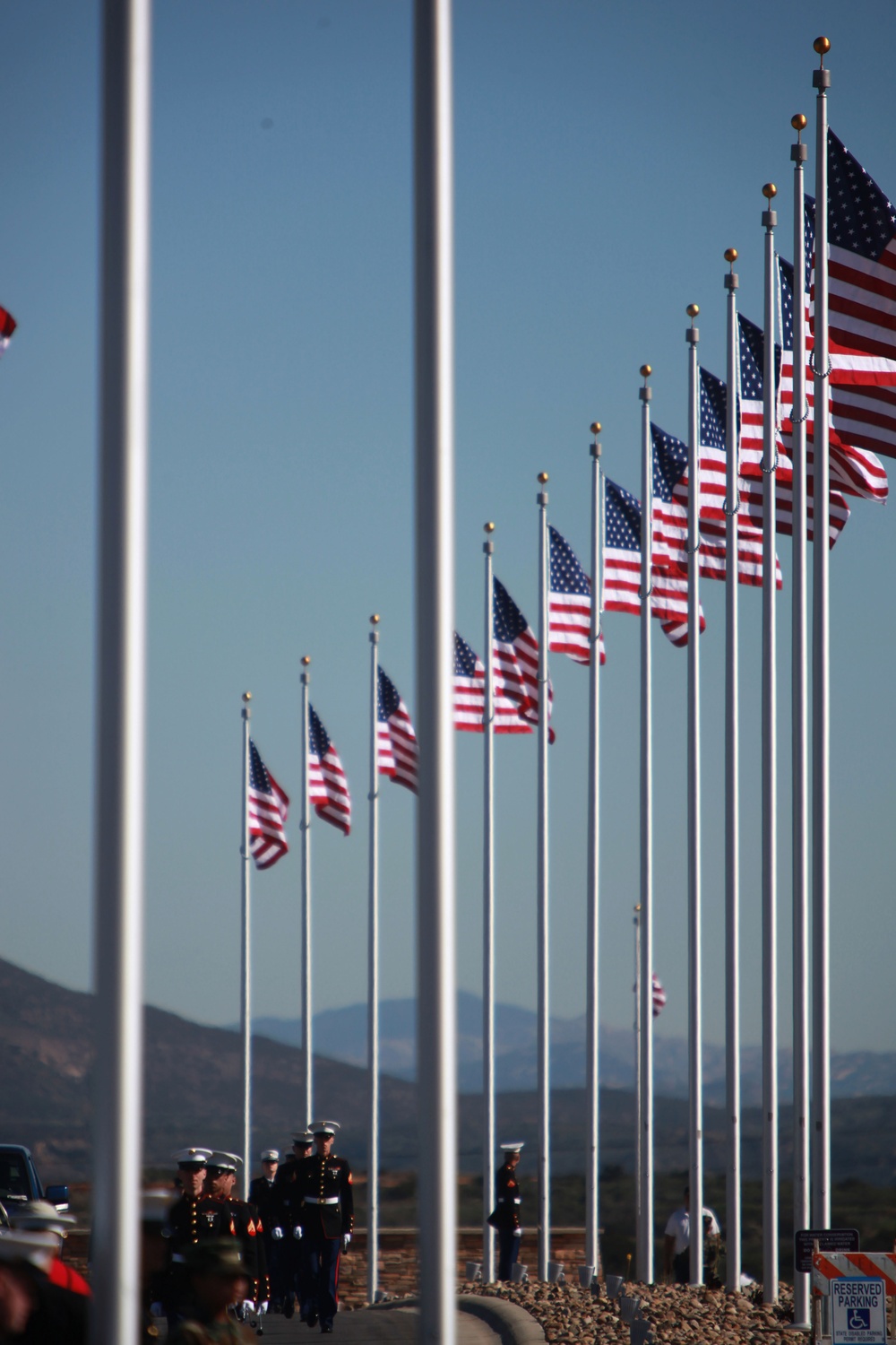 Avenue of Flags dedication