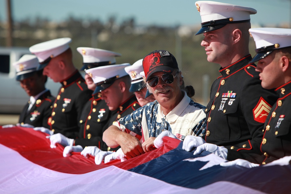 Avenue of Flags dedication