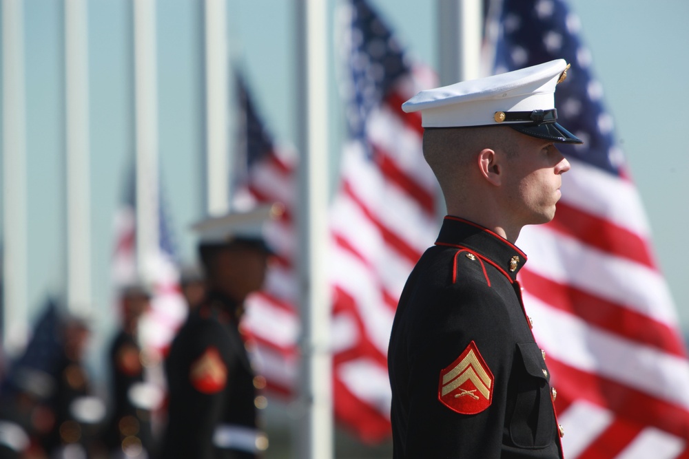 Avenue of Flags dedication