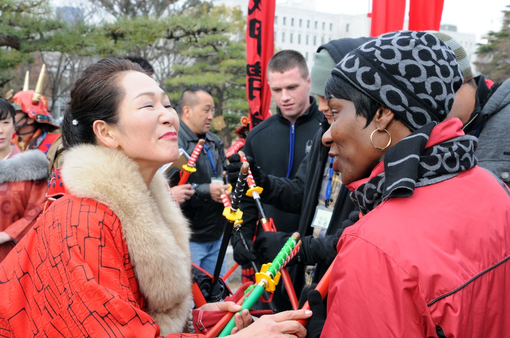Osaka Castle cleanup