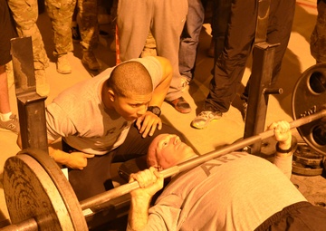 FOB Sharana Christmas weightlifting competition