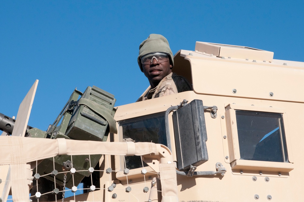 Convoy to Forward Operating Base Sweeney