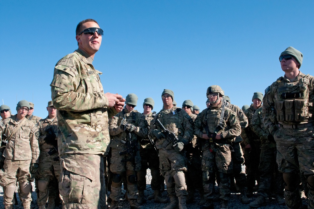 Convoy to Forward Operating Base Sweeney