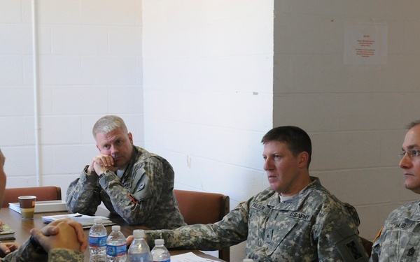 Palzer listens in on the importance of the Silver Scimitar Exercise