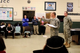B Troop give class on military hand signals