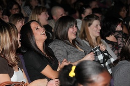 Marine spouses enjoy laugh with comedian Mollie Gross