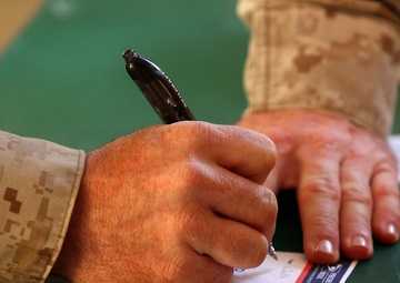 Rain, snow, dead of night finds postal Marines working