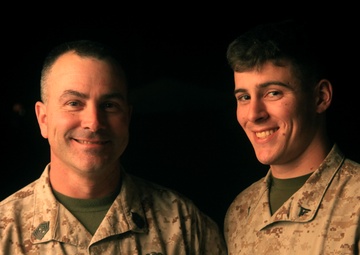 Marine sergeant major serves with son in Afghanistan