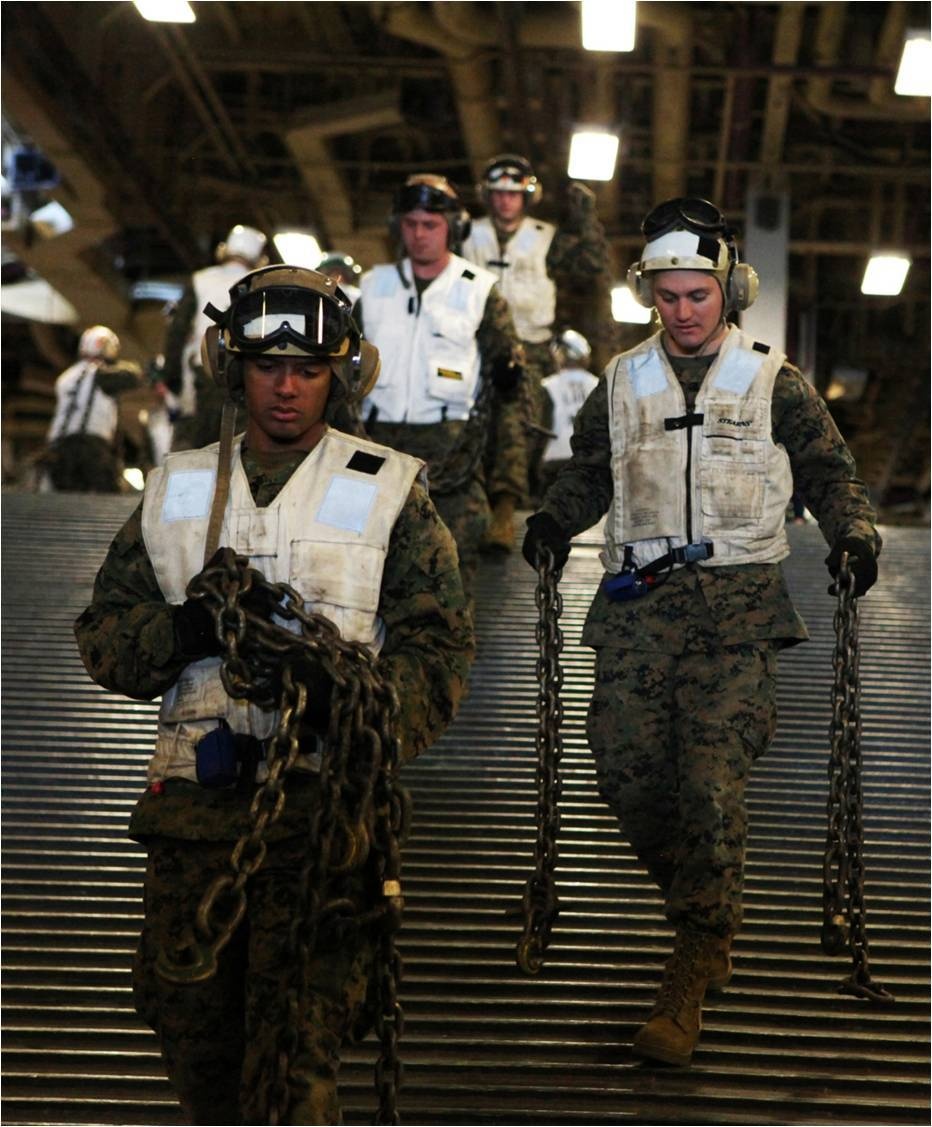LCACs come aboard USS Wasp