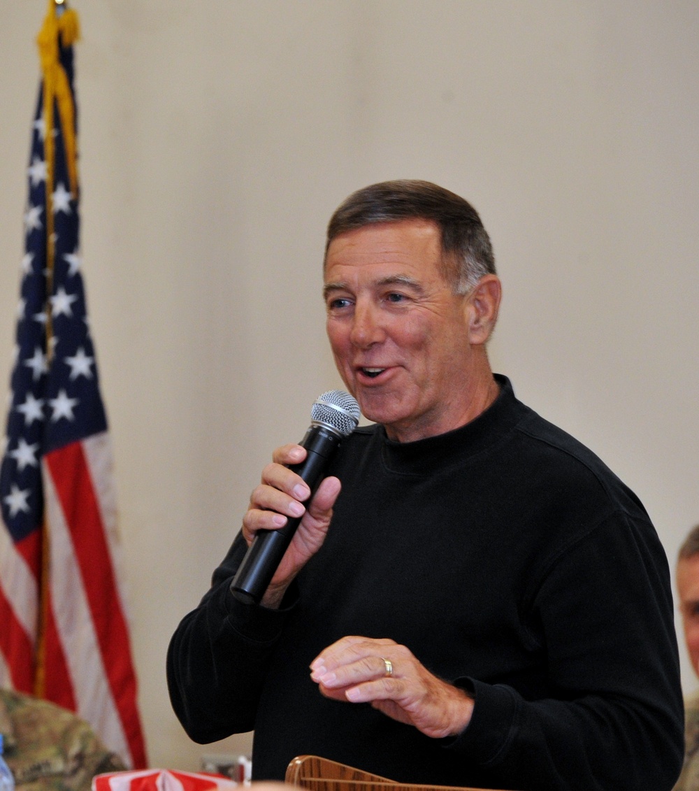 ‘Black Hawk Down’ commander speaks at UFOR-A headquarters in Kabul