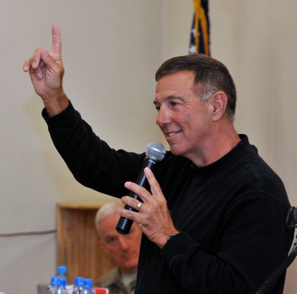 ‘Black Hawk Down’ commander speaks at UFOR-A headquarters in Kabul
