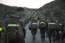 Start Strong, Finish Strong: 12-mile hike not a problem for 1st Supply Bn.